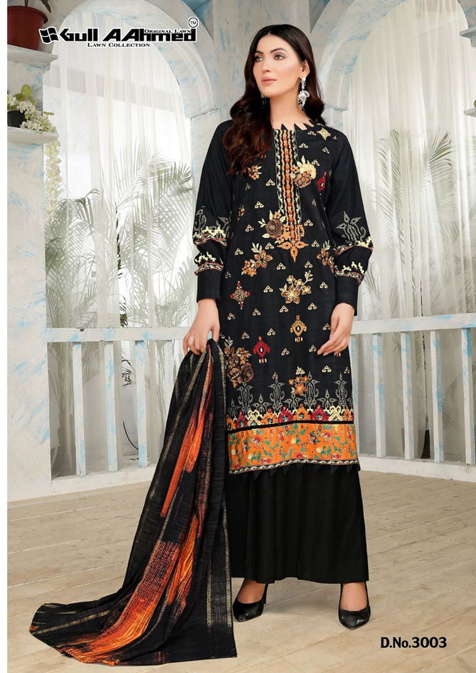 Gull A Ahmed Minhal Vol 3 Karachi Cotton Dress Material Catalog
